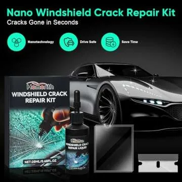 popalula Windshield Crack Repair Kit - 2025 Upgrade Nano Glass Repair Liquid for Cracks & Chips, Cra...