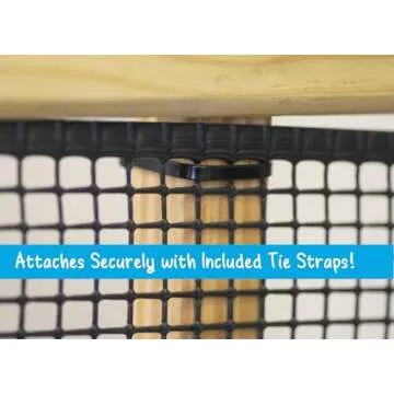 Kidkusion Heavy Duty Deck Guard - Pet Safety Netting for Outdoors