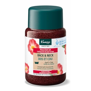 Kneipp Back & Neck Devil's Claw Mineral Bath Salt - Soothe & Release Tension - 17.6 oz - Up to 10 Ba...