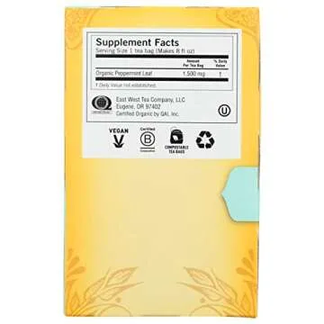 Yogi Purely Peppermint Tea 16BAGS NET WT 0.85OZ (24G)