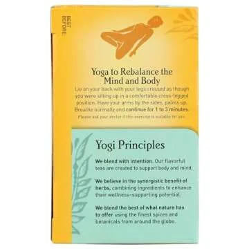 Yogi Purely Peppermint Tea 16BAGS NET WT 0.85OZ (24G)