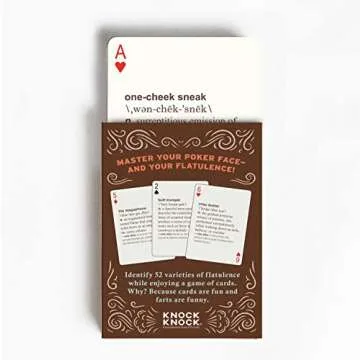 Hilarious Knock Knock 52 Farts Playing Cards Deck