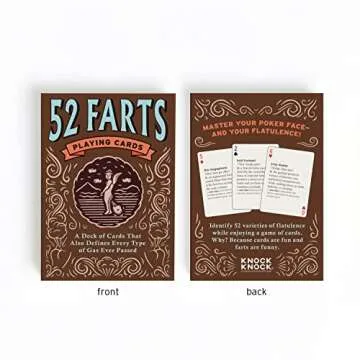 Hilarious Knock Knock 52 Farts Playing Cards Deck