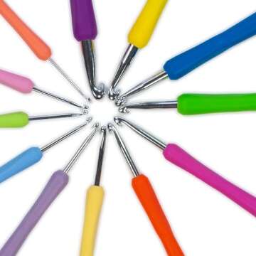 Boye 3396270001 Ergonomic Crochet Hook Set