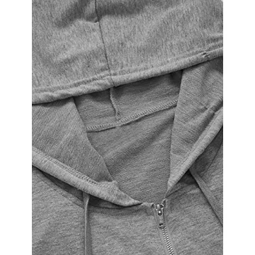 Trendy Verdusa Women's Zip Up Crop Hoodie for Casual Wear
