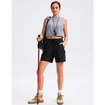 Lightweight Quick-Dry Hiking Cargo Shorts for Women