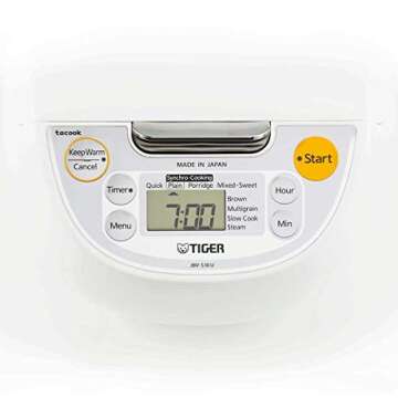 Tiger Synchro-Cooking 5.5-Cup Rice Cooker & Warmer