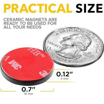 X-bet MAGNET Strong Adhesive Magnets - Heavy Duty for Crafts and Organization