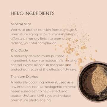 INIKA Organic Mineral Powder Foundation with SPF 25 - Vegan Makeup, Natural Looking, Buildable Coverage, Flawless Radiance & Glow, Blemish Coverage, Cruelty Free, Sustainable Packaging, Trust, 8g