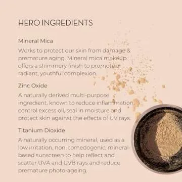 INIKA Organic Mineral Powder Foundation with SPF 25 - Vegan Makeup, Natural Looking, Buildable Coverage, Flawless Radiance & Glow, Blemish Coverage, Cruelty Free, Sustainable Packaging, Trust, 8g