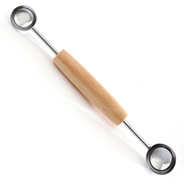 Norpro Double Melon Baller w/Wood Handle - Elevate Your Culinary Creativity!