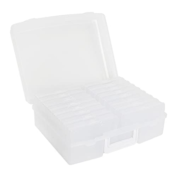 novelinks 4x6 Photo Storage Cases Clear Craft Keeper 16 Inner Boxes