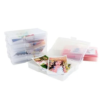 novelinks 4x6 Photo Storage Cases Clear Craft Keeper 16 Inner Boxes