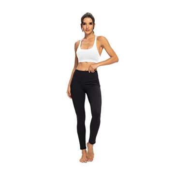 AWEHIRU YUANRANER Longline Sports Bra for Women Padded Strappy Yoga Running Workout Bras Medium Support Tank Tops White-M BX201