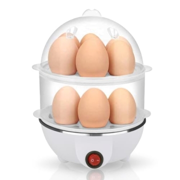 VIGIND Electric Egg Cooker Boiler Maker | Soft, Medium or Hard Boil - 14 Egg Capacity Two Layer Egg ...