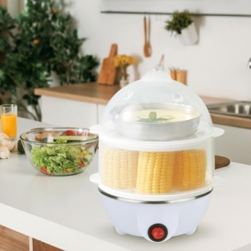 VIGIND Electric Egg Cooker Boiler for 14 Eggs - Versatile Steamer