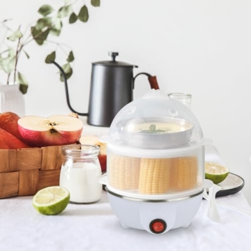 VIGIND Electric Egg Cooker Boiler for 14 Eggs - Versatile Steamer