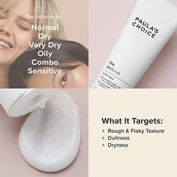 Paula's Choice The UnScrub Cleansing Gentle Face Scrub, 4oz Bottle, with Jojoba Beads, Vitamin E, & Green Tea