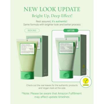 FULLY Green Tomato Clay Mask Cleanser, Pore Purifying with 49% Green Tomato Extract, Sebum & Clogged Pore Care, Exfoliation, Fragrance-Free, Vegan & Dermatologically Tested, 4.05 fl.oz