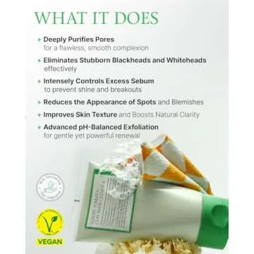 Vegan Green Tomato Clay Mask Cleanser for Clear Skin