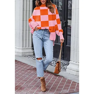 HAPCOPE Oversized Batwing Sleeve Sweater - Chic Cotton Comfort