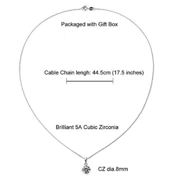 Elegant 18K White Gold Plated Necklace for Women