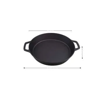 Home VSS Large Pre-Seasoned Cast Iron Skillet 17", Perfect for Outdoor & Indoor Cooking