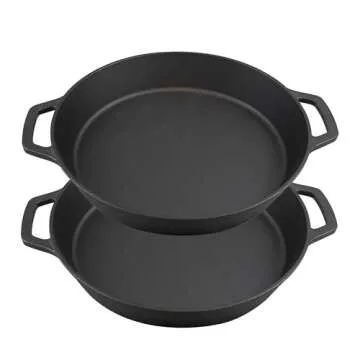 Home VSS 17" Pre-Seasoned Cast Iron Skillet For Cooking