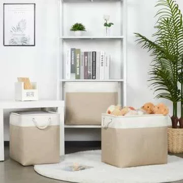 Bidtakay Extra Large Storage Baskets - 3-Pack Organizers