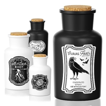 kockuu Halloween Potion Bottles for Decor and Parties