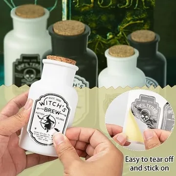 kockuu Halloween Potion Bottles for Decor and Parties