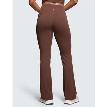 CRZ YOGA Womens Butterluxe High Waist Flare Pants 31.5" - Yoga Bootcut with Side Pockets Wide Leg Lo...