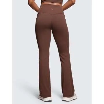 CRZ YOGA Womens Butterluxe High Waist Flare Pants 31.5" - Yoga Bootcut with Side Pockets Wide Leg Lo...