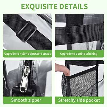 Bagenius Clear Stadium Approved Bag for Events