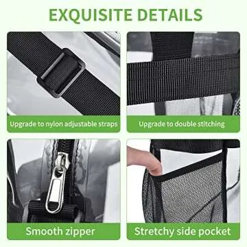 Bagenius Clear Stadium Approved Bag for Events