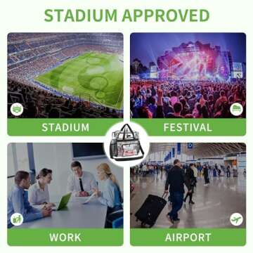Bagenius Clear Stadium Approved Bag for Events
