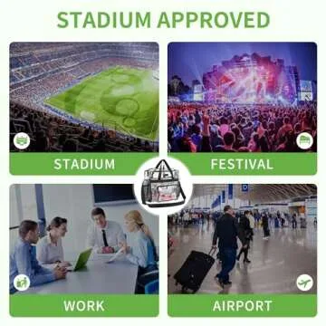 Bagenius Clear Stadium Approved Bag for Events