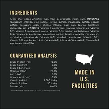 Purina Pro Plan Sensitive Skin and Stomach Cat Food Wet Pate, Sensitive Skin and Stomach Arctic Char Entree - (Pack of 24) 3 oz. Pull-Top Cans