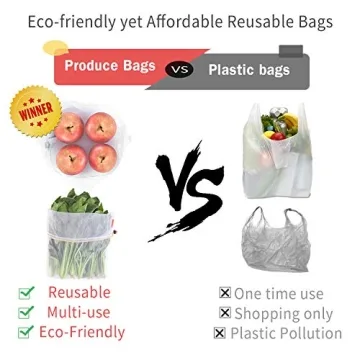 GOGOODA Reusable Produce Bags - Eco-Friendly and Durable