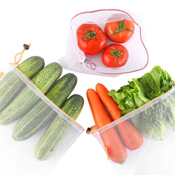 GOGOODA Reusable Produce Bags - Eco-Friendly and Durable