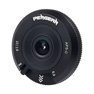 Pergear 10mm F8 Pancake Lens for Fuji X-Mount Cameras