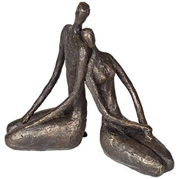 Dahlia Studios Loving Couple 11 1/2" Wide Bronze Sculpture