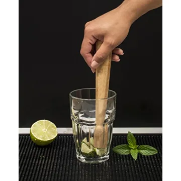 HIC Kitchen Bamboo Muddler for Eco-Friendly Cocktails
