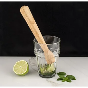 HIC Kitchen Bamboo Muddler for Eco-Friendly Cocktails