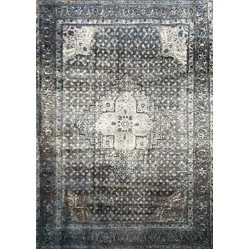 nuLOOM Kellum Vintage Area Rug, 5' 11" x 9', Slate