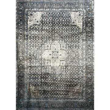 nuLOOM Kellum Vintage Area Rug, 5' 11" x 9', Slate