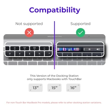 Ascrono Vertical Dock for MacBook Pro - Sleek Docking Hub