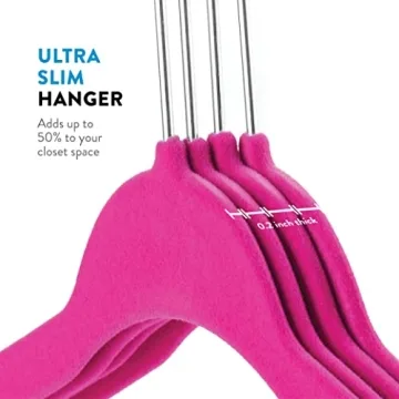 Stylish ZOBER Velvet Hangers 50-Pack for Perfect Closet Organization
