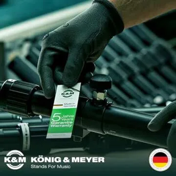 K&M - König & Meyer 15240.000.55 - Flugelhorn In-Bell 5 Leg Stand - Professional Grade for all Musicians - Lightweight & Compact - Stable Secure Base - German Made - Black