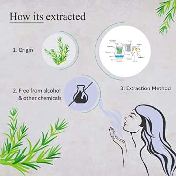 Florona Rosemary Essential Oil - 100% Pure & Natural - 4 fl oz, Rosemary Oil for Hair, Skin Care Essential Oil, Aromatherapy Oil for Diffuser, Oil for Soap Making, Candle Making Oil